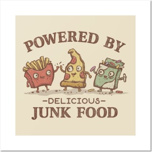 Powered By Junk Food Posters and Art